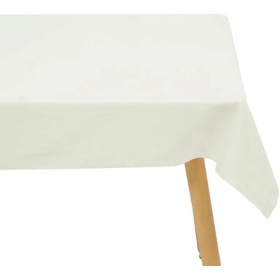 ATMOSPHERA Nappe Brodé en Coton Joy 150x250cm Blanc - Publicité ATMOSPHERA Nappe Brodé en Coton Joy 150x250cm Blanc - Publicité
