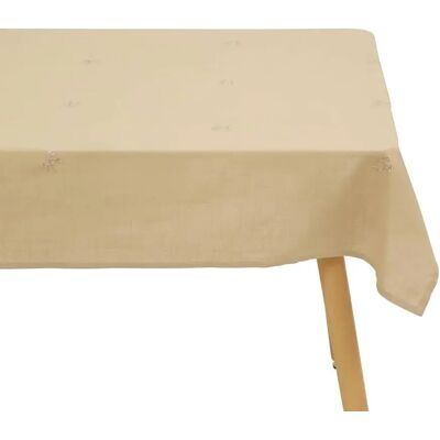 ATMOSPHERA Nappe Brodé en Coton Joy 150x250cm Beige - Publicité ATMOSPHERA Nappe Brodé en Coton Joy 150x250cm Beige - Publicité