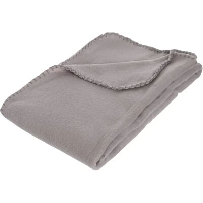 ATMOSPHERA Plaid polaire - 125 x 150 cm - Gris - Publicité ATMOSPHERA Plaid polaire - 125 x 150 cm - Gris - Publicité