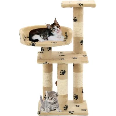 Arbre à Chat avec Sisal Beige - 65cm - Helloshop26 - Publicité Arbre à Chat avec Sisal Beige - 65cm - Helloshop26 - Publicité