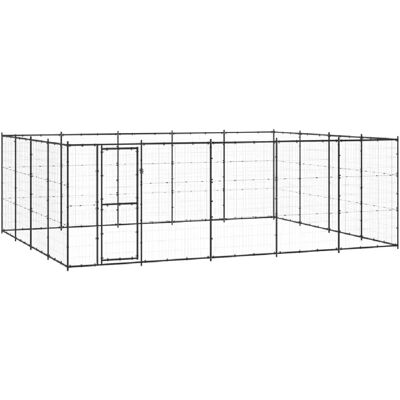 vidaXL Chenil Extérieur pour Chiens Acier 24,2 m² - Publicité vidaXL Chenil Extérieur pour Chiens Acier 24,2 m² - Publicité