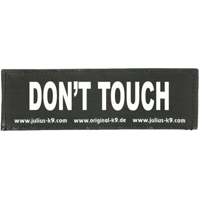 Julius K9 DON'T TOUCH Étiquettes Harnais S - Blanc/Noir - Publicité Julius K9 DON'T TOUCH Étiquettes Harnais S - Blanc/Noir - Publicité