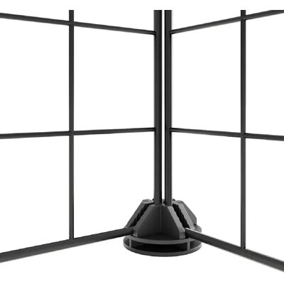 Helloshop26 Enclos pour chien extensible en acier - 35 x 35 cm par panneau - Noir - Publicité Helloshop26 Enclos pour chien extensible en acier - 35 x 35 cm par panneau - Noir - Publicité
