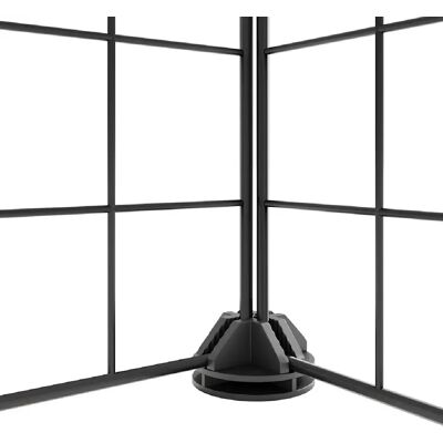Helloshop26 Enclos pour chien extensible - 35 x 35 cm par panneau - Noir - Publicité Helloshop26 Enclos pour chien extensible - 35 x 35 cm par panneau - Noir - Publicité