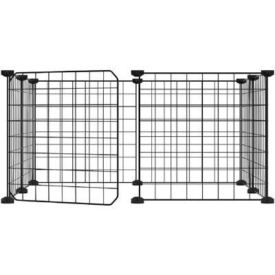 Helloshop26 Enclos extensible pour chien en acier - 35 x 35 cm - Noir - Publicité Helloshop26 Enclos extensible pour chien en acier - 35 x 35 cm - Noir - Publicité