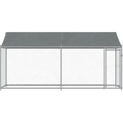 Helloshop26 Enclos pour chien en acier galvanisé - 4 x 2 x 2 m - Publicité Helloshop26 Enclos pour chien en acier galvanisé - 4 x 2 x 2 m - Publicité
