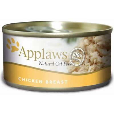 Aliments pour chat Applaws Chicken breast in broth Poulet 156 g - Publicité Aliments pour chat Applaws Chicken breast in broth Poulet 156 g - Publicité