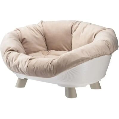 FERPLAST SOFA THRONE 4 - Panier pour chat et petit chien - Blanc - Publicité FERPLAST SOFA THRONE 4 - Panier pour chat et petit chien - Blanc - Publicité