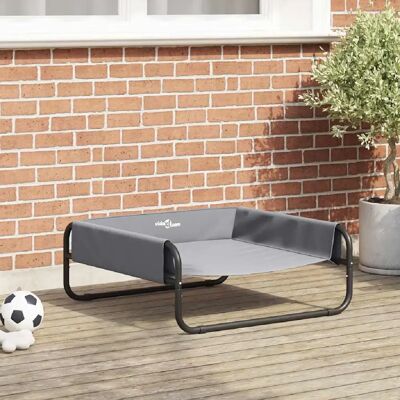 vidaXL Lit pour Chien Gris clair 75 x 75 x 30 cm Acier - Publicité vidaXL Lit pour Chien Gris clair 75 x 75 x 30 cm Acier - Publicité