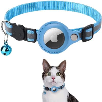 Générique Étui de protection en nylon pour AirTag - Bleu - Publicité Générique Étui de protection en nylon pour AirTag - Bleu - Publicité