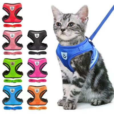 General Harnais anti-fuite pour chat, collier pour chat, tente pour animaux de compagnie, collier pour chien, collier pour chat, laisse pour chat Antiescape Cat Arnet~01141 - Publicité General Harnais anti-fuite pour chat, collier pour chat, tente pour animaux de compagnie, collier pour chien, collier pour chat, laisse pour chat Antiescape Cat Arnet~01141 - Publicité
