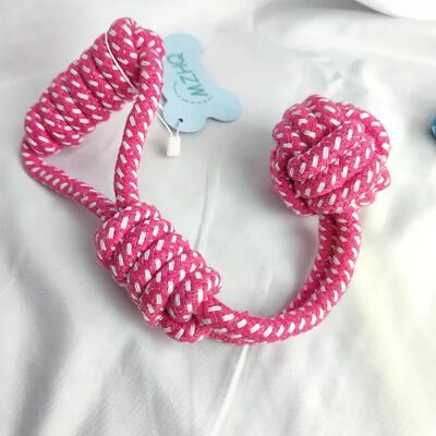 General MZHQ 1 corde tressée en coton de couleur unie pour dressage des molaires du Labrador, résistante aux morsures, nettoyage des dents, jouet pour chien, balle, fournitures pour chiens~04305 - Publicité General MZHQ 1 corde tressée en coton de couleur unie pour dressage des molaires du Labrador, résistante aux morsures, nettoyage des dents, jouet pour chien, balle, fournitures pour chiens~04305 - Publicité