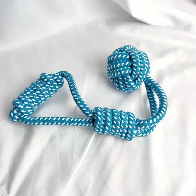 General MZHQ 1 corde tressée en coton de couleur unie pour dressage des molaires du Labrador, résistante aux morsures, nettoyage des dents, jouet pour chien, balle, fournitures pour chiens~04307 - Publicité General MZHQ 1 corde tressée en coton de couleur unie pour dressage des molaires du Labrador, résistante aux morsures, nettoyage des dents, jouet pour chien, balle, fournitures pour chiens~04307 - Publicité