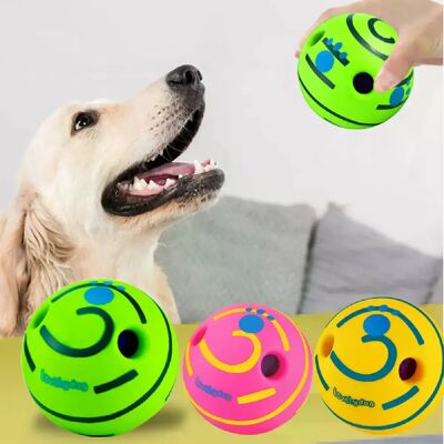 General Balle interactive pour chien, jouet amusant à mâcher avec sons de rire, jouet oscillant et remuant, balle de jeu pour chien, balle d'entraînement, jouets sportifs pour animaux de compagnie~05033 - Publicité General Balle interactive pour chien, jouet amusant à mâcher avec sons de rire, jouet oscillant et remuant, balle de jeu pour chien, balle d'entraînement, jouets sportifs pour animaux de compagnie~05033 - Publicité