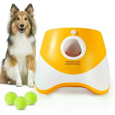 General Lanceur automatique de catapultes pour chiens, jouets pour animaux de compagnie, lanceur de balles de tennis, dispositif de lancer pour animaux de compagnie, section de 3/6/9 m + 3 balles pour dressage de chiens~06552 - Publicité General Lanceur automatique de catapultes pour chiens, jouets pour animaux de compagnie, lanceur de balles de tennis, dispositif de lancer pour animaux de compagnie, section de 3/6/9 m + 3 balles pour dressage de chiens~06552 - Publicité