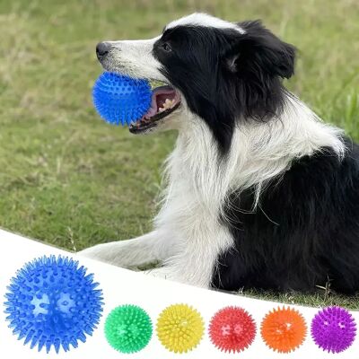 General Balles à mâcher pour dents de chien, balle en caoutchouc souple TPR pour animaux de compagnie, jouet interactif à mâcher pour morsure de chien, entraînement en extérieur~04753 - Publicité General Balles à mâcher pour dents de chien, balle en caoutchouc souple TPR pour animaux de compagnie, jouet interactif à mâcher pour morsure de chien, entraînement en extérieur~04753 - Publicité