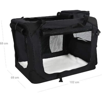 Helloshop26 Sac de transport pour chien animal domestique taille XXL noir 12_0001251 - Publicité Helloshop26 Sac de transport pour chien animal domestique taille XXL noir 12_0001251 - Publicité