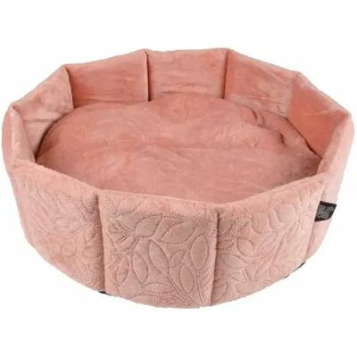 Unknown - Panier velours fleuri pour animaux - Rose - 48cm - Lit pour animal - Publicité Unknown - Panier velours fleuri pour animaux - Rose - 48cm - Lit pour animal - Publicité