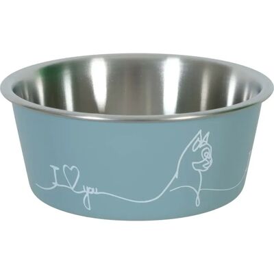Zolux Gamelle antidérapante pour chat Love cat - 12,5 cm - Bleu - Publicité Zolux Gamelle antidérapante pour chat Love cat - 12,5 cm - Bleu - Publicité