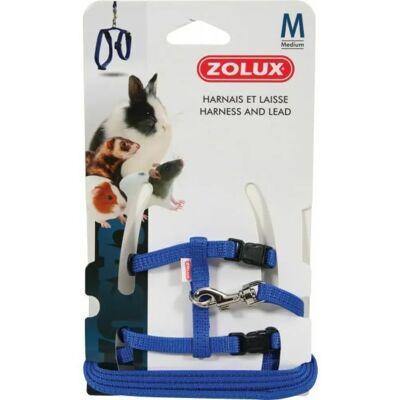 Kit harnais et laisse Zolux - Bleu - M - Publicité Kit harnais et laisse Zolux - Bleu - M - Publicité