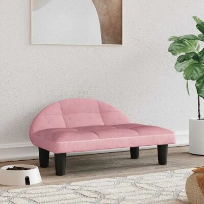 vidaXL Lit pour chiens rose 70x52x30 cm Velours - Dog Bed - Publicité vidaXL Lit pour chiens rose 70x52x30 cm Velours - Dog Bed - Publicité