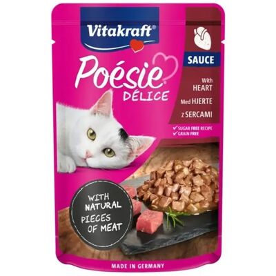 Vitakraft Poésie Délice Heart 85g - Nourriture humide pour chat - Publicité Vitakraft Poésie Délice Heart 85g - Nourriture humide pour chat - Publicité