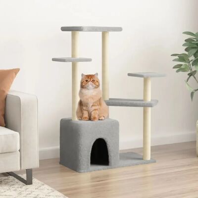 Arbre à Chat avec Poteaux en Sisal - Tour pour Chats - Publicité Arbre à Chat avec Poteaux en Sisal - Tour pour Chats - Publicité