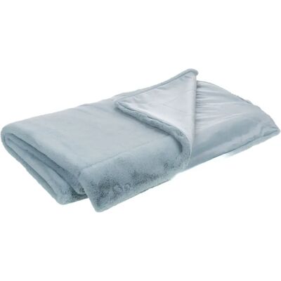 Amadeus Plaid Luxe 130 x 170 cm Bleu glacier - Publicité Amadeus Plaid Luxe 130 x 170 cm Bleu glacier - Publicité