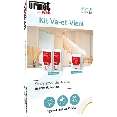 Kit d'automatisation d'éclairage URMET CAPTIV KITVV-UP Zigbee - Publicité Kit d'automatisation d'éclairage URMET CAPTIV KITVV-UP Zigbee - Publicité