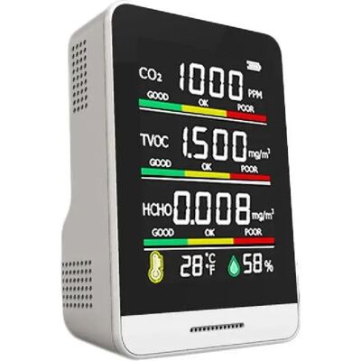 Détecteur de CO2 Portable avec Ecran Couleur Intelligent et Alarme Sonore YONIS - Publicité Détecteur de CO2 Portable avec Ecran Couleur Intelligent et Alarme Sonore YONIS - Publicité