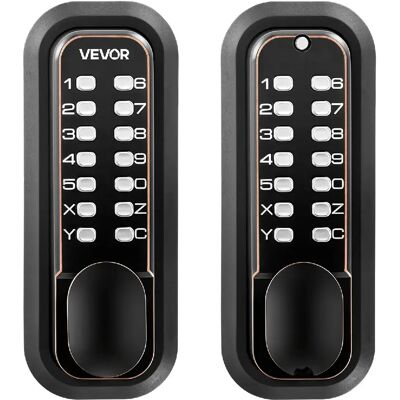 VEVOR OL-601S3-07 - Bronze huilé - Serrure à code mécanique double face - Compatible portes 35-65 mm - Combinaison 4-7 chiffres - Publicité VEVOR OL-601S3-07 - Bronze huilé - Serrure à code mécanique double face - Compatible portes 35-65 mm - Combinaison 4-7 chiffres - Publicité