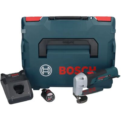 Bosch GSC 12V-13 Professional Cisaille à tôle sans fil 12 V + 1x batterie 2,0 Ah + chargeur + L-Boxx - Publicité Bosch GSC 12V-13 Professional Cisaille à tôle sans fil 12 V + 1x batterie 2,0 Ah + chargeur + L-Boxx - Publicité