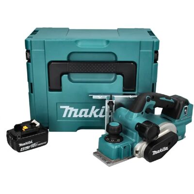 Makita - DKP 181 M1J - 82 mm - 18V Brushless - Rabot - Publicité Makita - DKP 181 M1J - 82 mm - 18V Brushless - Rabot - Publicité
