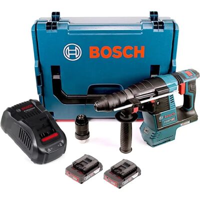 Bosch GBH 18V-26 F Marteau perforateur sans fil 18V 2.6J sans balai SDS plus + 2x Batteries 2.0Ah + Chargeur rapide + Coffret L-Boxx - Publicité Bosch GBH 18V-26 F Marteau perforateur sans fil 18V 2.6J sans balai SDS plus + 2x Batteries 2.0Ah + Chargeur rapide + Coffret L-Boxx - Publicité