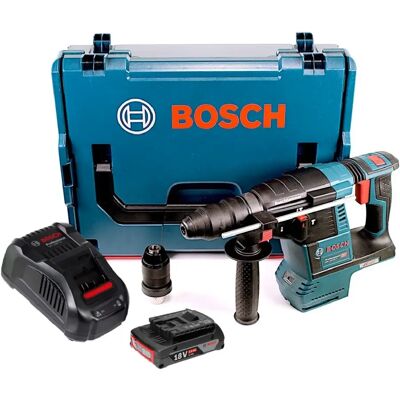 Bosch GBH 18V-26 F Marteau perforateur sans fil 18V 2.6J sans balai SDS plus + 1x Batterie 2.0Ah + Chargeur rapide + Coffret L-Boxx - Publicité Bosch GBH 18V-26 F Marteau perforateur sans fil 18V 2.6J sans balai SDS plus + 1x Batterie 2.0Ah + Chargeur rapide + Coffret L-Boxx - Publicité