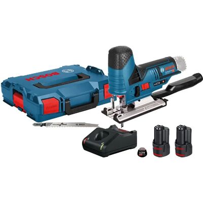Scie sauteuse sans fil 12V GST 12V 70 + 2 batteries 3 Ah + chargeur + coffret L Boxx BOSCH 06015A100Y - Publicité Scie sauteuse sans fil 12V GST 12V 70 + 2 batteries 3 Ah + chargeur + coffret L Boxx BOSCH 06015A100Y - Publicité