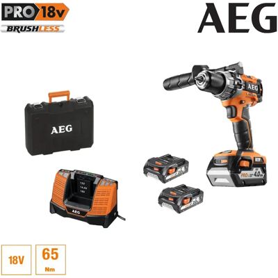 AEG - BSB18C2BLLI-X03C - brushless - compact - perceuse - Publicité AEG - BSB18C2BLLI-X03C - brushless - compact - perceuse - Publicité