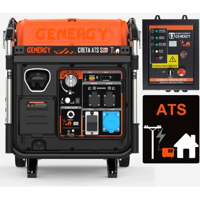 Générateur Inverter GENERgy Creta Ats 7500w - Système Silencieux - Publicité Générateur Inverter GENERgy Creta Ats 7500w - Système Silencieux - Publicité