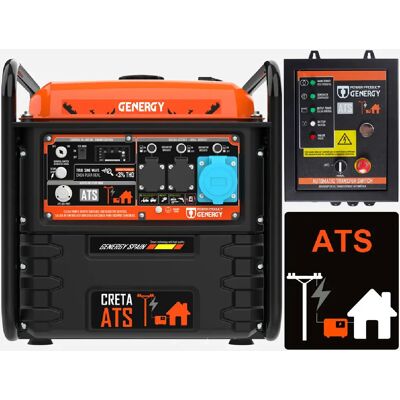 Genergy 13045 Creta Ats Générateur Inverter Automatique 7500W - Publicité Genergy 13045 Creta Ats Générateur Inverter Automatique 7500W - Publicité