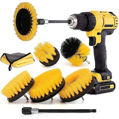 Inf Brosses à récurer pour perceuse - Jaune - Publicité Inf Brosses à récurer pour perceuse - Jaune - Publicité