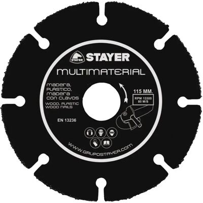 Disque de coupe STAYER Ø125 x 22,2 mm - Tout type de matériaux - Publicité Disque de coupe STAYER Ø125 x 22,2 mm - Tout type de matériaux - Publicité