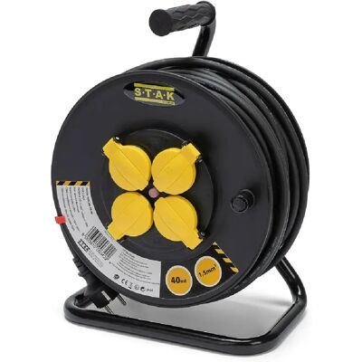 VELAMP REELHD-FR-40 Enrouleur 4 prises H07RN-F 40m IP44 - Publicité VELAMP REELHD-FR-40 Enrouleur 4 prises H07RN-F 40m IP44 - Publicité