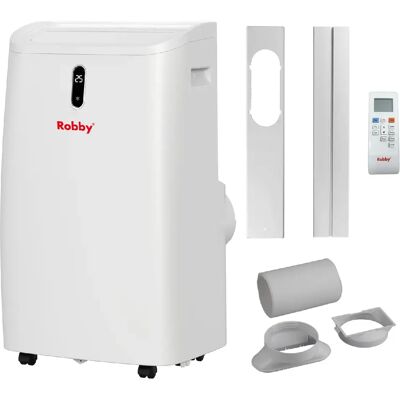 Climatiseur mobile réversible 3500w avec kit fenêtre - ROAC12HW - ROBBY - Publicité Climatiseur mobile réversible 3500w avec kit fenêtre - ROAC12HW - ROBBY - Publicité