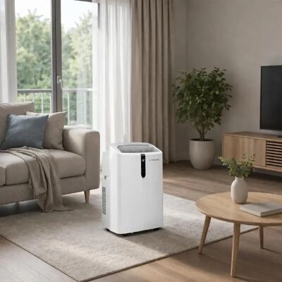 Trotec Climatiseur mobile WiFi 14000 BTU avec adaptateur pour volet roulant - Publicité Trotec Climatiseur mobile WiFi 14000 BTU avec adaptateur pour volet roulant - Publicité
