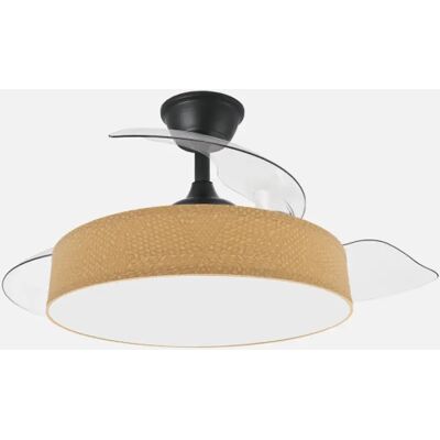 FABRILAMP Ventilateur de plafond Boga 72 W noir et jaune 6 vitesses - Publicité FABRILAMP Ventilateur de plafond Boga 72 W noir et jaune 6 vitesses - Publicité