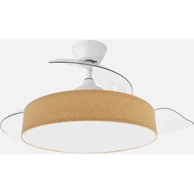 FABRILAMP Ventilateur de plafond Boga 72 W blanc et jaune 6 vitesses - Publicité FABRILAMP Ventilateur de plafond Boga 72 W blanc et jaune 6 vitesses - Publicité