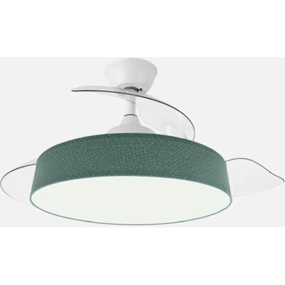FABRILAMP Ventilateur de plafond Boga 72 W blanc et vert 6 vitesses - Publicité FABRILAMP Ventilateur de plafond Boga 72 W blanc et vert 6 vitesses - Publicité