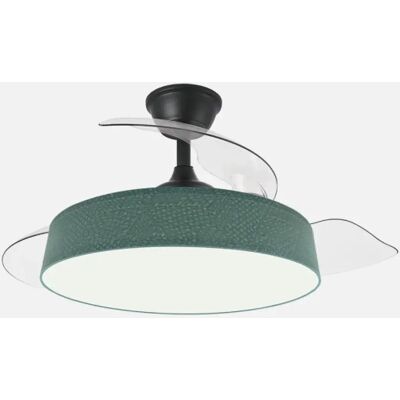 FABRILAMP Ventilateur de plafond Boga 72 W noir et vert 6 vitesses - Publicité FABRILAMP Ventilateur de plafond Boga 72 W noir et vert 6 vitesses - Publicité