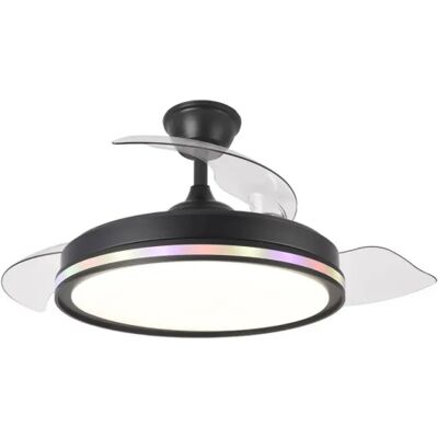 FABRILAMP Ventilateur de plafond Cacique noir 107 cm 6 vitesses - Publicité FABRILAMP Ventilateur de plafond Cacique noir 107 cm 6 vitesses - Publicité