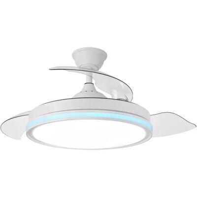 FABRILAMP Ventilateur de plafond Cacique blanc 107 cm 6 vitesses - Publicité FABRILAMP Ventilateur de plafond Cacique blanc 107 cm 6 vitesses - Publicité